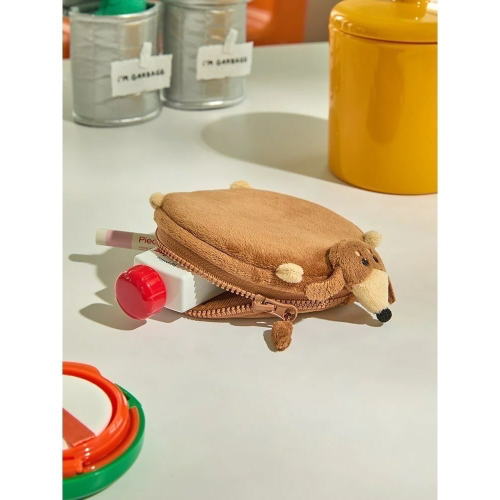 現貨 韓國 JOGUMAN WOODY 腕龍 臘腸狗 收納包 鉛筆袋 THROW AWAY系列-細節圖6