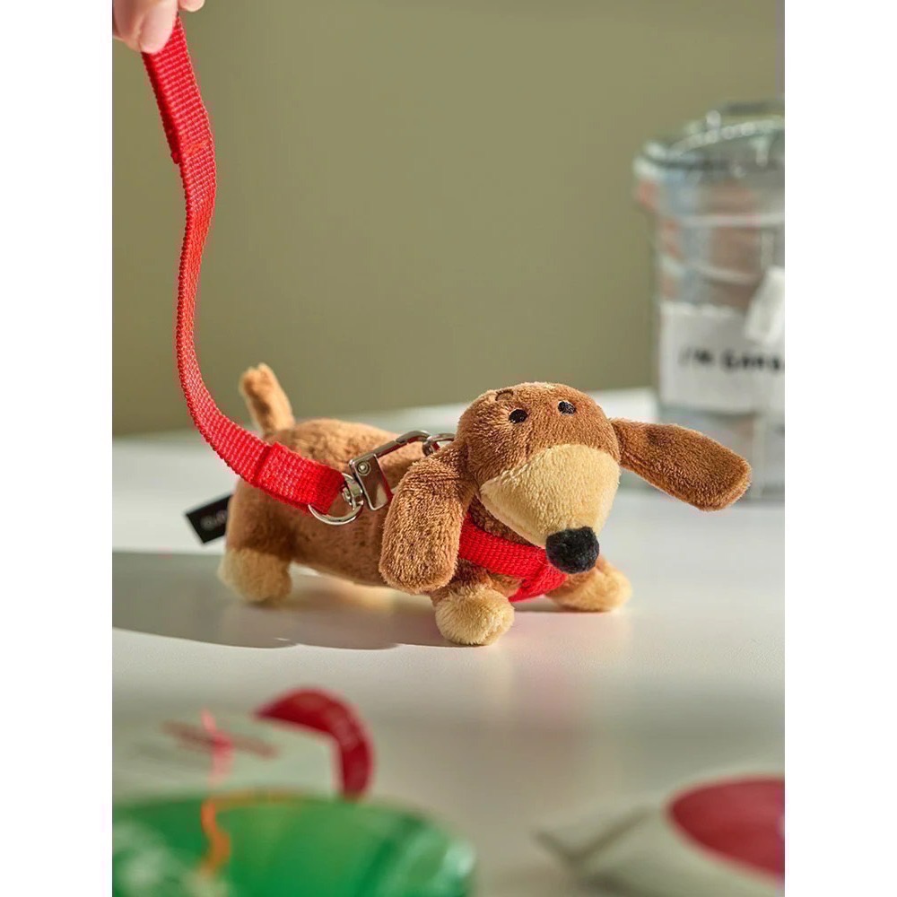 現貨 韓國 JOGUMAN WOODY 腕龍 臘腸狗 吊飾 鑰匙圈 THROW AWAY系列-細節圖3