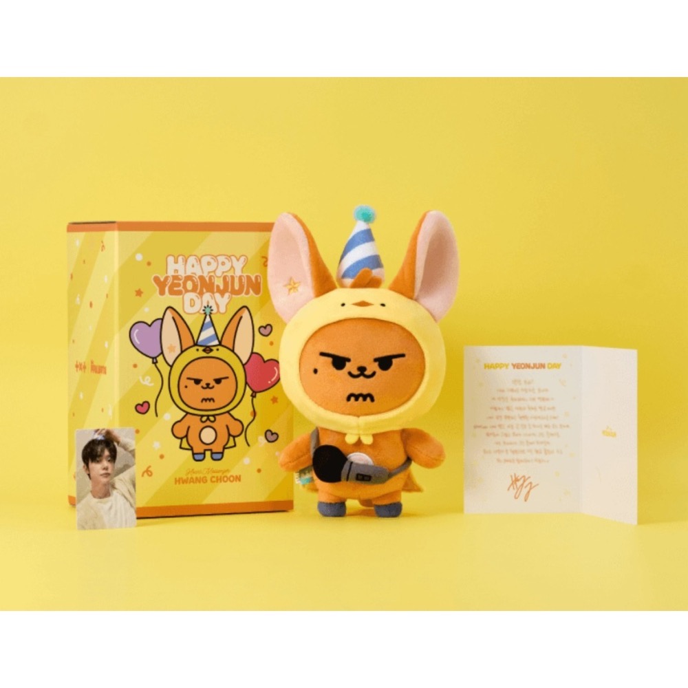 代購 TOMORROW X TOGETHER 崔然竣 黃春 生日禮盒 官方娃娃 吊飾 一販-細節圖2