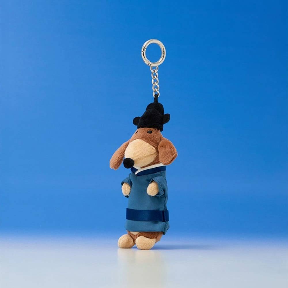 🇰🇷 現貨JOGUMAN WOODY 腕龍 恐龍 臘腸狗 吊飾 鑰匙圈  韓國傳統服飾-細節圖8