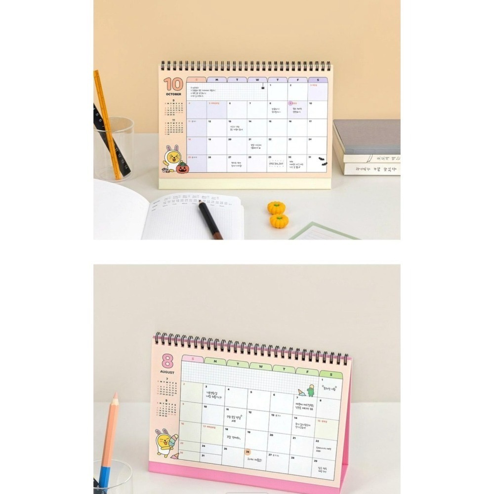 現貨 KAKAO FRIENDS 春植 萊恩 桃子Choonsik Ryan Apeach 2026  桌曆 年曆-細節圖3