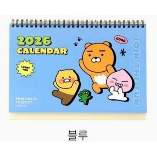 現貨 KAKAO FRIENDS 春植 萊恩 桃子Choonsik Ryan Apeach 2026  桌曆 年曆-規格圖10