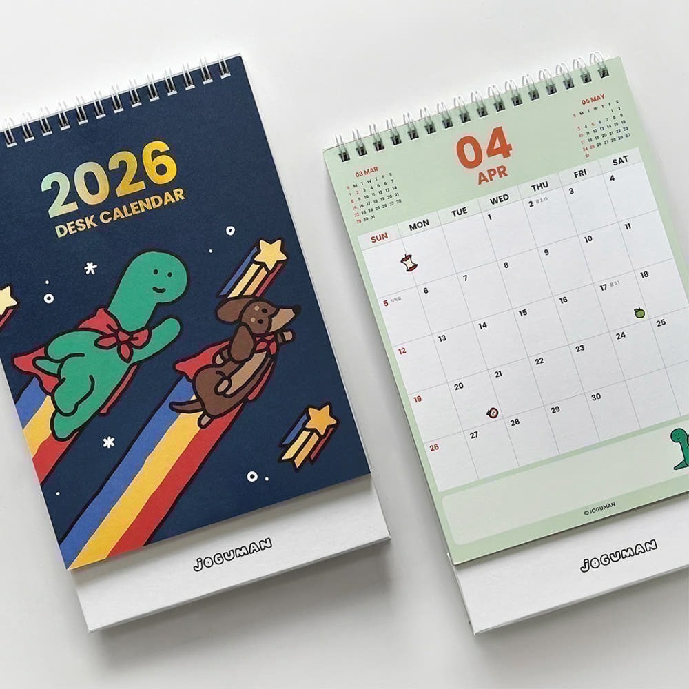 🇰🇷  現貨 JOGUMAN STUDIO 2026 桌曆 年曆 手帳 日記本 行事曆-細節圖4