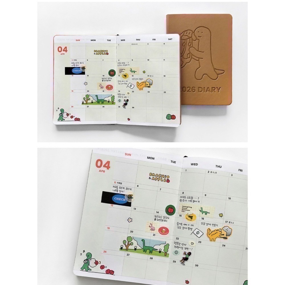 🇰🇷  現貨 JOGUMAN STUDIO 2026 桌曆 年曆 手帳 日記本 行事曆-細節圖5