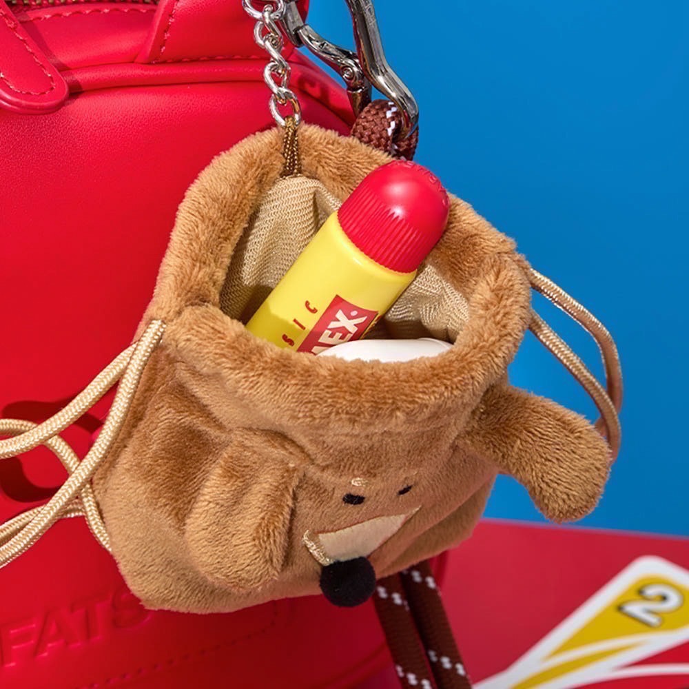 現貨 JOGUMAN WOODY 臘腸狗 鑰匙圈 束口袋收納包  YOUR STUBBY NEIGHBORHOOD-細節圖3