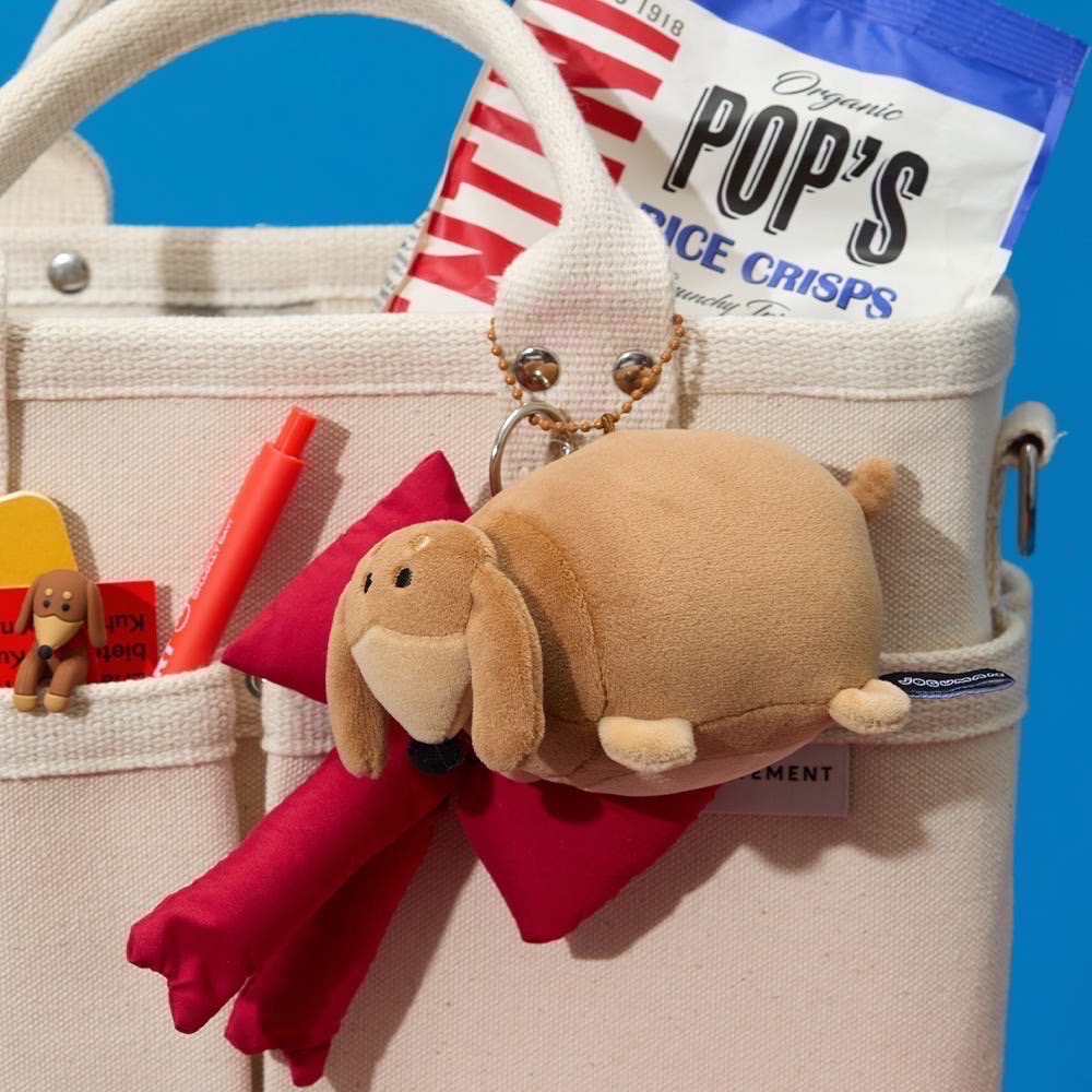 現貨 JOGUMAN WOODY 臘腸狗 鑰匙圈 束口袋收納包  YOUR STUBBY NEIGHBORHOOD-細節圖5