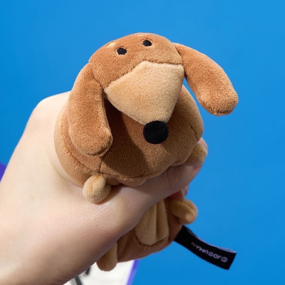 現貨 JOGUMAN WOODY 臘腸狗 鑰匙圈 束口袋收納包  YOUR STUBBY NEIGHBORHOOD-細節圖6