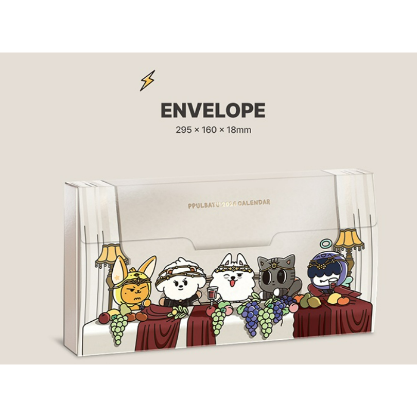 現貨 TXT TOMORROW X TOGETHER TXT PPULBATU 角巴兔  2026 年曆 桌曆  官方-細節圖2