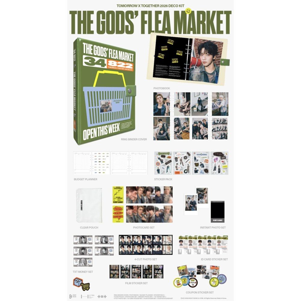 代購 TXT TOMORROW X TOGETHER 2026 DECO KIT 裝飾組 WEVERSE 含特典-細節圖2