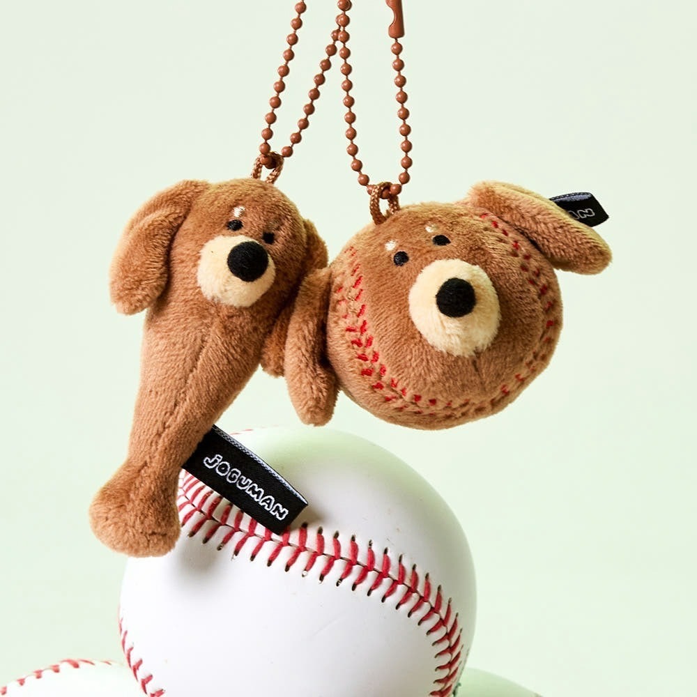 現貨  JOGUMAN WOODY 臘腸狗 棒球 吊飾 鑰匙圈 收納包-細節圖7
