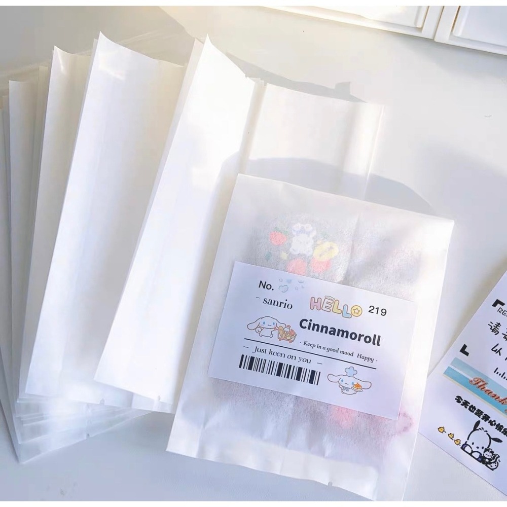 白色棉紙袋（熱封袋）#包材-細節圖2