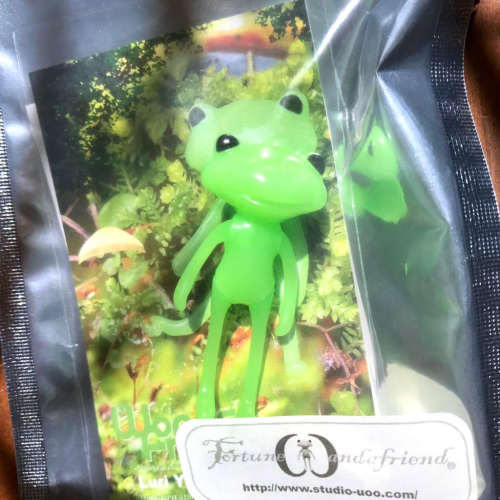 wonder frog 全新未拆果凍綠小蛙 日本設計師玩具 公仔