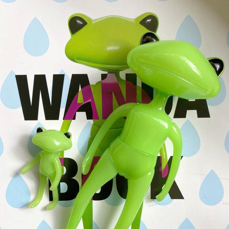 wonder frog 全新未拆果凍綠小蛙 日本設計師玩具 公仔-細節圖2