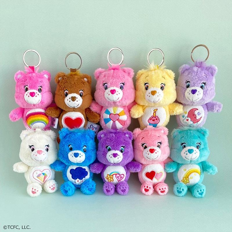 ✨現貨✨日本PLAZA代購 Care Bears彩虹熊絨毛娃娃 吊飾鑰匙圈-細節圖7