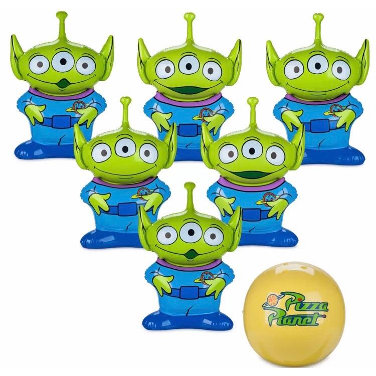 ✨現貨✨迪士尼 玩具總動員 三眼怪 充氣玩具 保齡球組 Toy Story Summer Splash-細節圖3