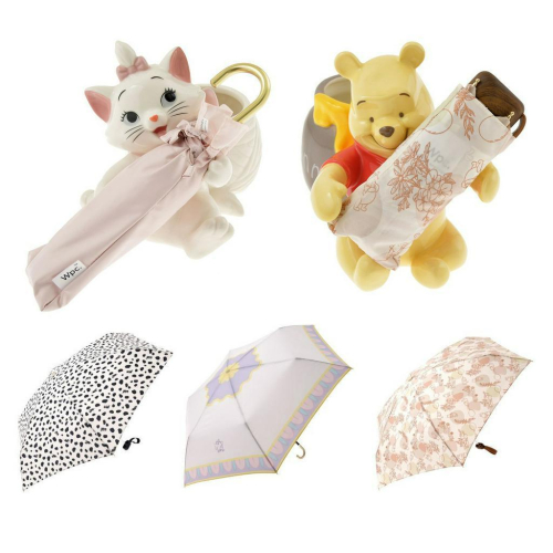 ✨預購✨日本迪士尼商店 下雨天 【Wpc.】摺疊傘 瑪麗貓 小熊維尼 雨傘 傘架 擺飾
