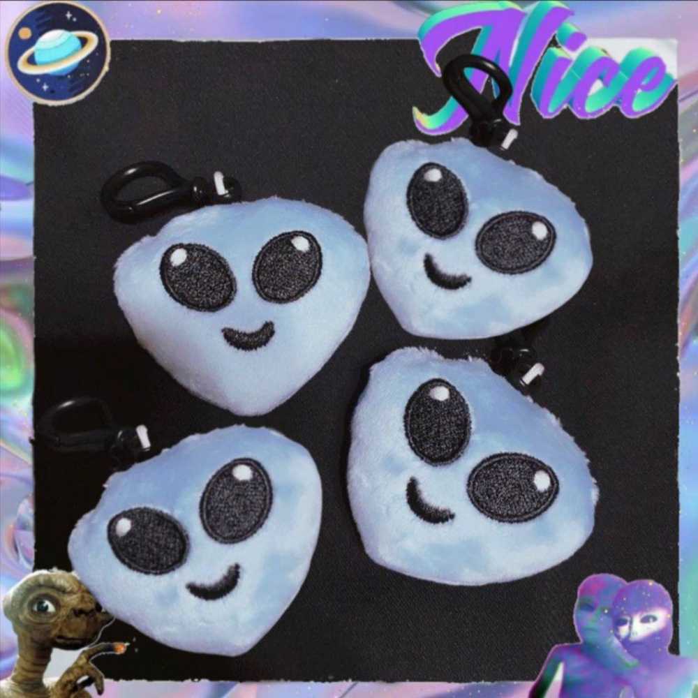 【ET外星人淺藍絨毛吊飾】👽領養外星人 迷因meme掛件鑰匙圈 娃娃 惡搞梗圖表情包 逗趣搞笑網紅 搞怪 宇宙人 ...