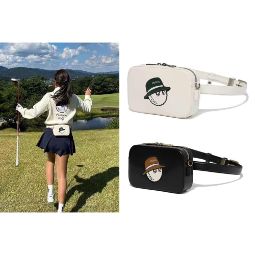 ❤八號店鋪 ❤ 韓國 malbon 一包三用 高爾夫女士 golf收納包手提包 新款腰包配腰帶鏈條