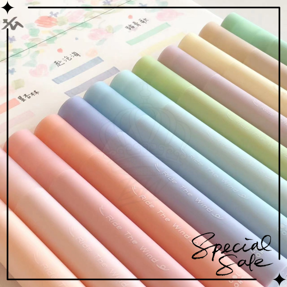 集物社軟頭螢光筆四入組｜ 彩色軟頭螢光筆組合｜護眼色系｜學生上課劃重點｜手帳專用標記筆｜多種款式-細節圖3