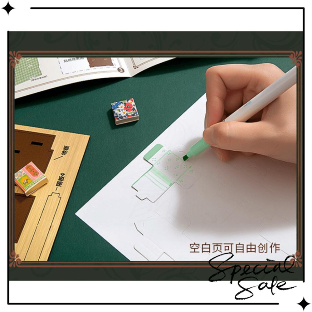 SIMNO 芯陌 DIY 微縮造景 手工 木質拼裝 擺件 手工益智 玩具 趣味創意-細節圖7