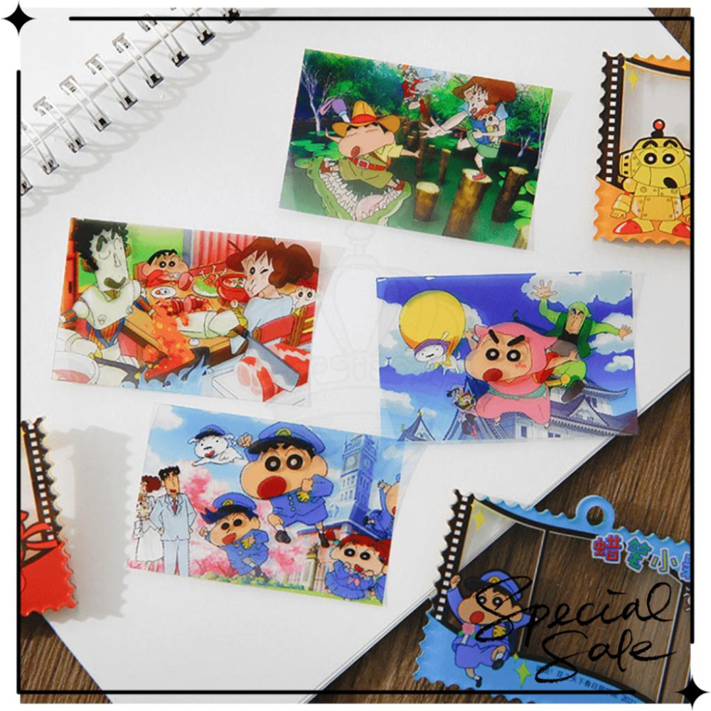 正版 艾影 麥和文具 蠟筆小新 壓克力 反轉膠片 鑰匙扣 吊飾 掛件-細節圖2