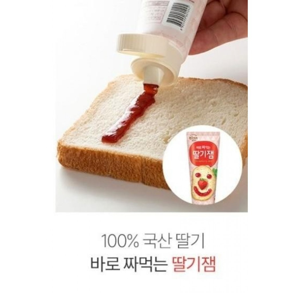 韓國不沾手趣味果醬100g【草莓口味】 #16nn0429-細節圖3