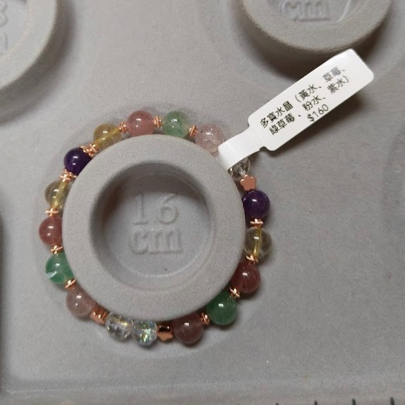 泰瑞莎小屋 [手串水晶特價中]水晶設計款 橙月光 金太陽 白水晶 粉晶 天河石 鈦金 櫻花雨 金絲玉 白松石 銀曜石-細節圖9