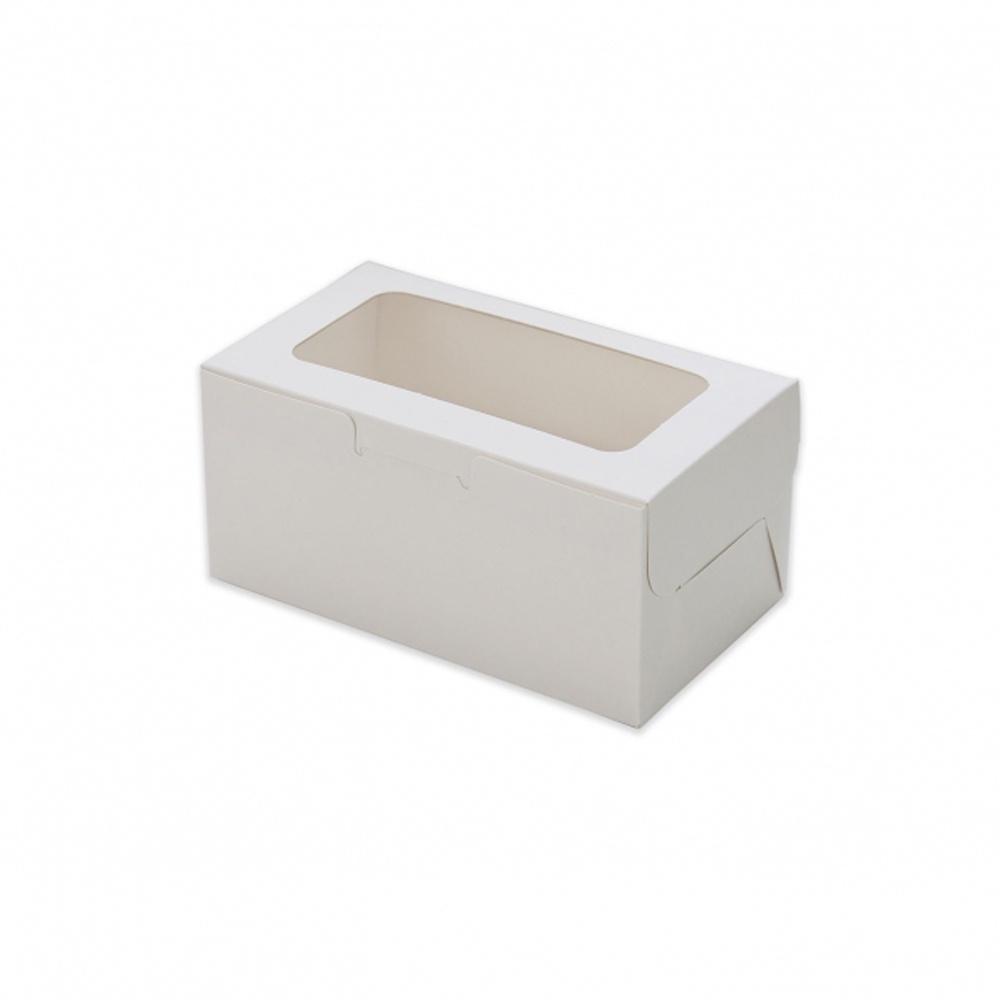 【鴻海烘焙材料】2格 開窗瑪芬盒 點心盒 外帶盒 白色紙盒 純白色 外帶盒 瑪芬盒 禮盒 蛋塔盒 手提盒 月餅盒 蛋糕盒-細節圖2