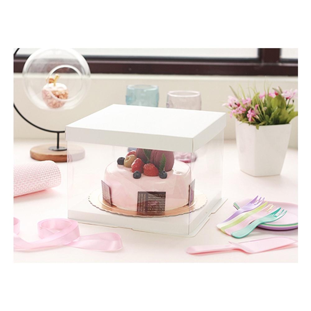 【鴻海烘焙材料】透明蛋糕盒 4吋 蛋糕盒 (方形-單層高)透明盒 透明塑膠盒 包裝盒 生日蛋糕盒 慕斯蛋糕盒 奶油蛋糕盒-細節圖3