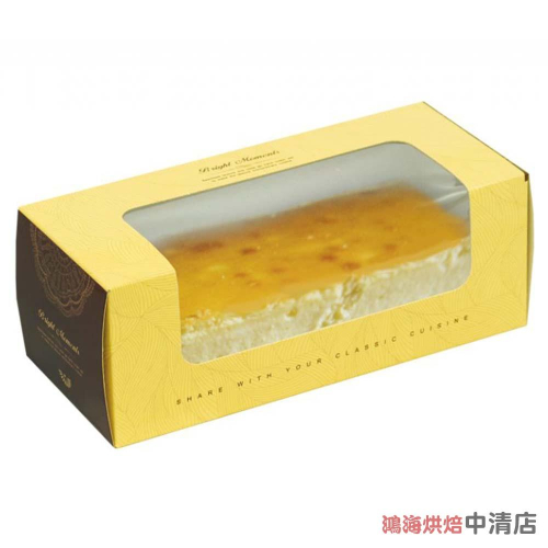【鴻海烘焙材料】璀璨時光 開窗歐式半條盒 奶凍卷盒 包裝盒 歐式小水果條 長型蛋糕盒