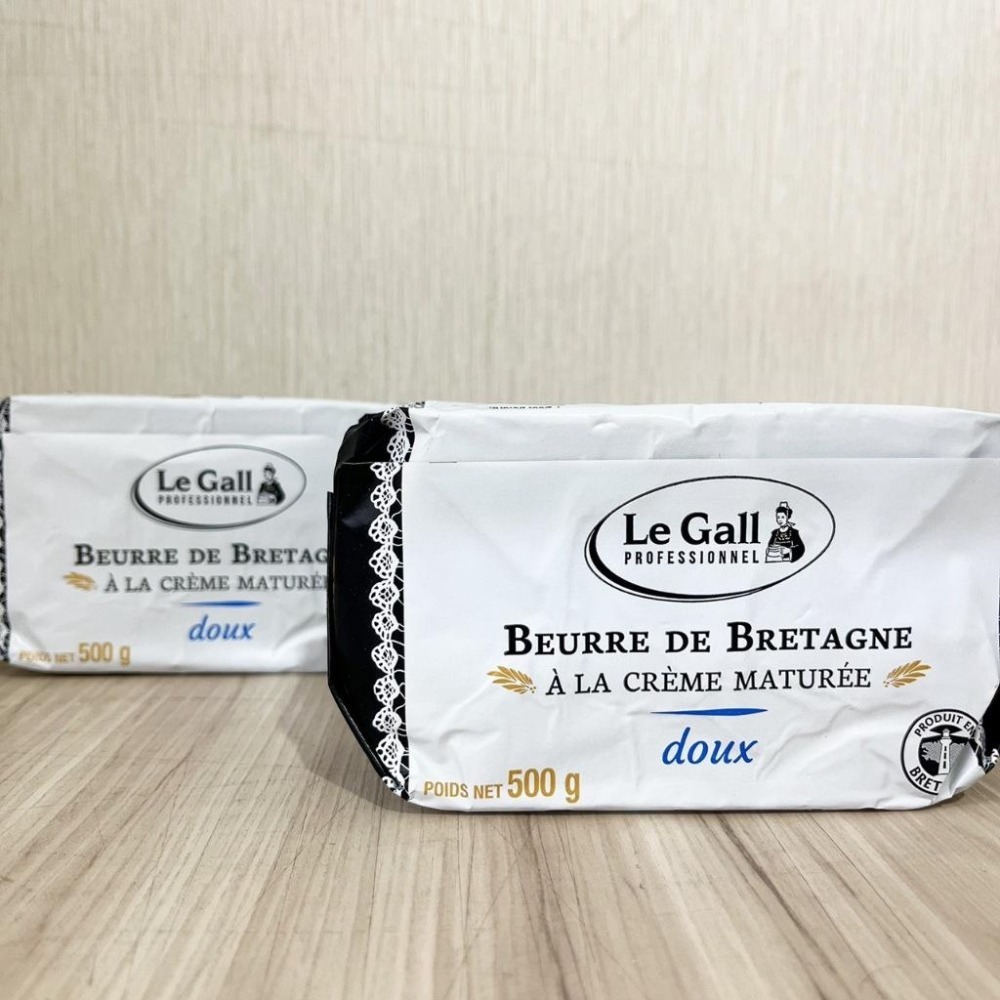 【柚子烘焙食品】法國 Le Gall 燈塔 無鹽發酵奶油 500g (冷凍)灯塔 無鹽 發酵奶油條 發酵奶油塊 草飼牛-細節圖3