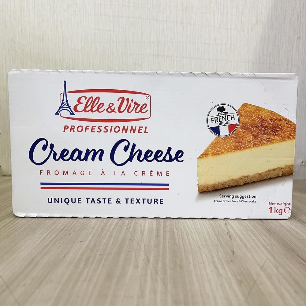 【柚子烘焙食品】法國 Elle&Vire愛樂薇 法國乳脂起士 1kg 奶油乳酪 乳脂起士 CREAM CHEESE 冷藏-細節圖2
