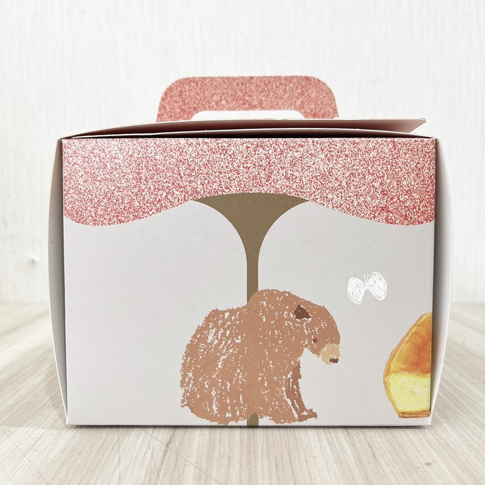 【柚子烘焙食品】手提蛋糕盒 4吋蛋糕提盒 動物密語 蛋糕盒 點心盒 蛋糕包裝盒 生日蛋糕盒 乳酪蛋糕盒 烘焙包裝 紙盒-細節圖5
