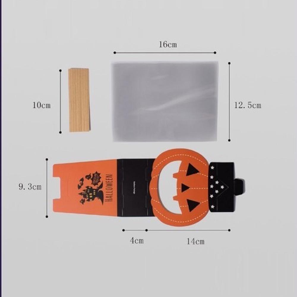 【柚子烘焙食品】幽靈南瓜糖果盒組 8入/包 萬聖節 萬聖小物 包裝盒 禮物盒 萬聖節包裝  點心盒 餅乾盒 糖果盒-細節圖2