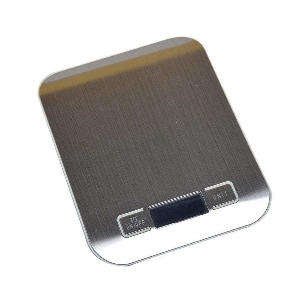 【柚子烘焙食品】新款不鏽鋼平板廚房秤5kg烘焙秤電子秤台秤廚房電子秤定制食品秤-細節圖2