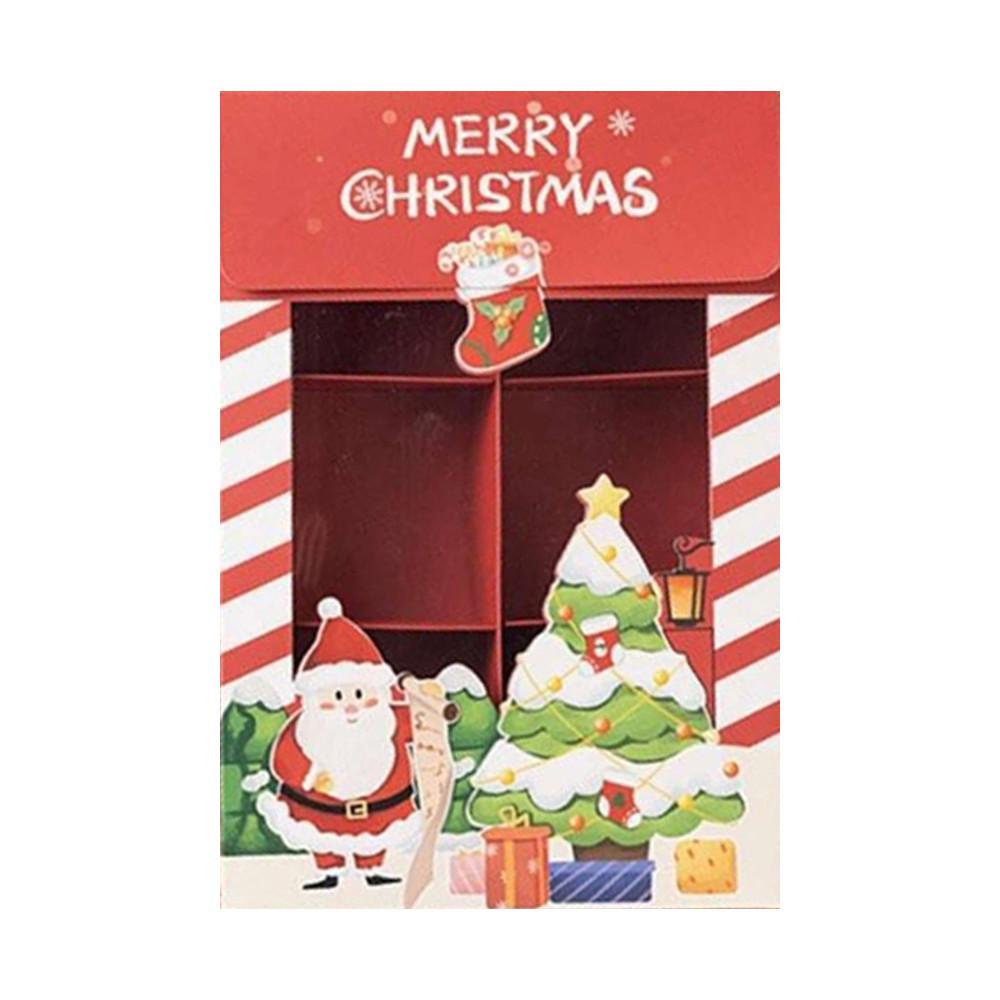 【柚子烘焙食品】聖誕手提盒 六格 手提聖誕包裝盒 包裝禮盒 送禮 婚禮小物 聖誕禮物盒 聖誕節 餅乾盒 手提盒 禮物盒-細節圖3