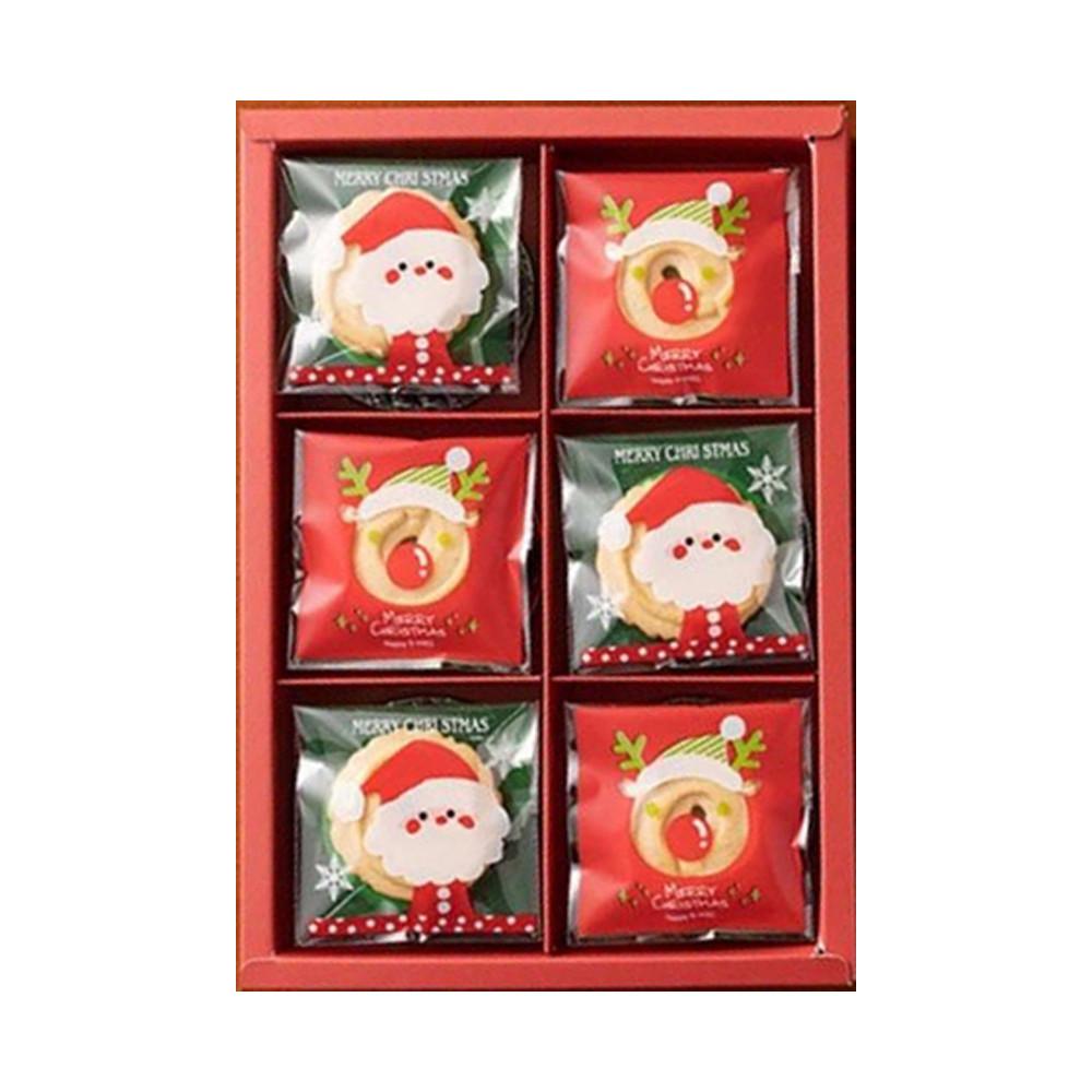 【柚子烘焙食品】聖誕手提盒 六格 手提聖誕包裝盒 包裝禮盒 送禮 婚禮小物 聖誕禮物盒 聖誕節 餅乾盒 手提盒 禮物盒-細節圖4