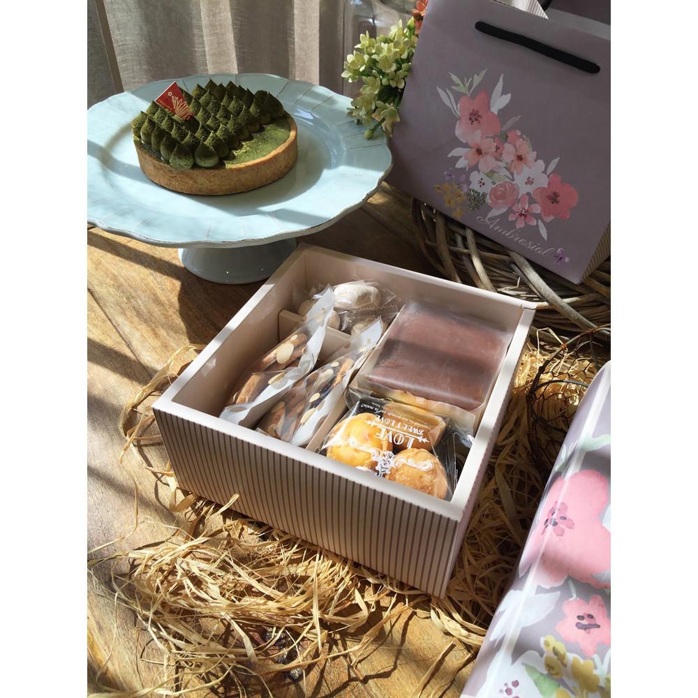 【柚子烘焙食品】春染七吋歐式禮盒 附提袋 9格包裝盒 牛軋糖 蛋糕禮盒 餅乾盒 西點盒 手工餅乾盒 綜合禮盒 月餅禮盒-細節圖4