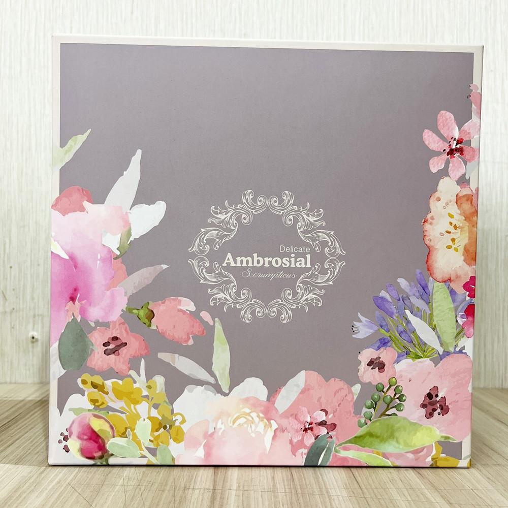 【柚子烘焙食品】春染七吋歐式禮盒 附提袋 9格包裝盒 牛軋糖 蛋糕禮盒 餅乾盒 西點盒 手工餅乾盒 綜合禮盒 月餅禮盒-細節圖5