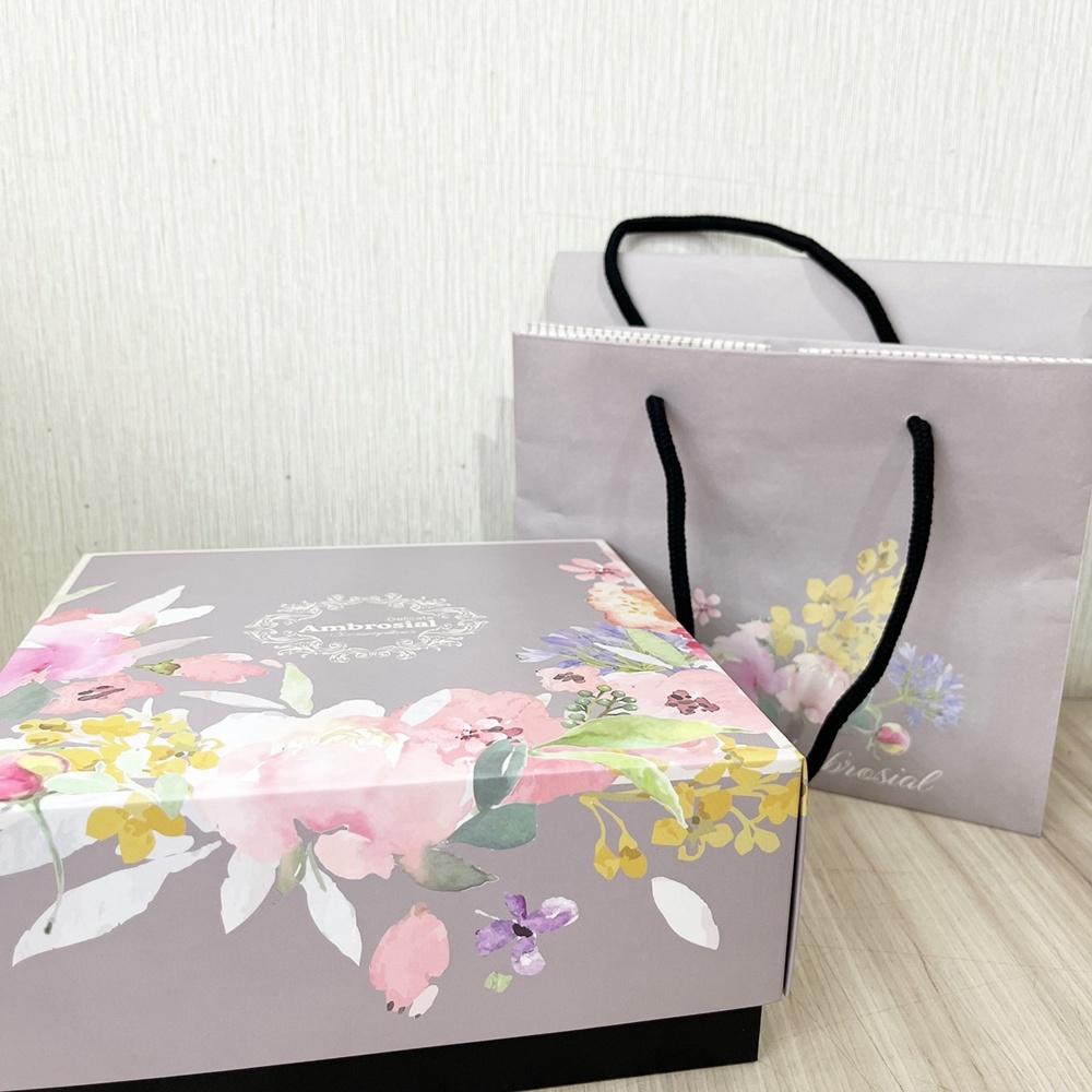 【柚子烘焙食品】春染七吋歐式禮盒 附提袋 9格包裝盒 牛軋糖 蛋糕禮盒 餅乾盒 西點盒 手工餅乾盒 綜合禮盒 月餅禮盒-細節圖6