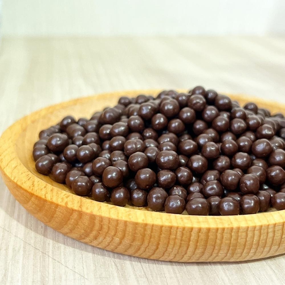 【柚子烘焙食品】嘉麗寶 苦甜巧克力脆球 100g 分裝 裝飾脆球 蛋糕裝飾 巧克力球 苦甜巧克力 巧克力米 德麥 佳麗寶-細節圖3