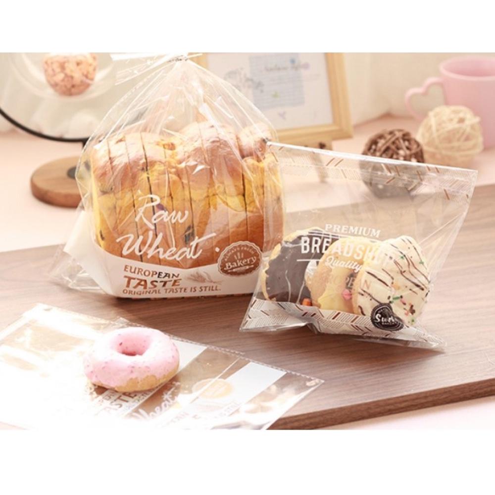 【柚子烘焙食品】餅乾袋 100入 自黏袋 包裝袋 雪花酥袋 甜甜圈袋 貝果袋 西點袋 麵包袋 曲奇餅乾袋 點心袋 機封袋-細節圖2