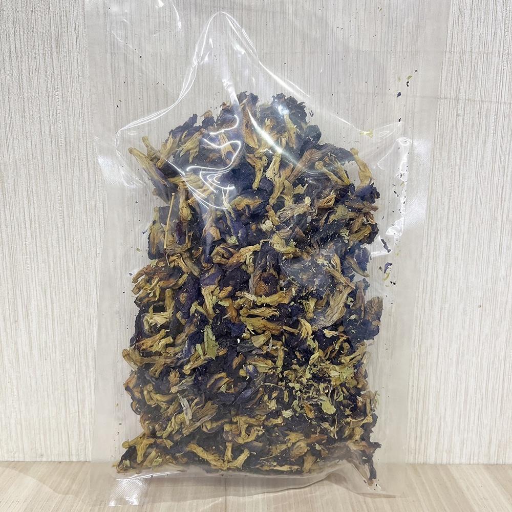 【柚子烘焙食品】乾燥蝶豆花 50g 重瓣蝶豆花 乾燥 蝶豆花 天然染劑 染色 調色 天然色素 植物染-細節圖2