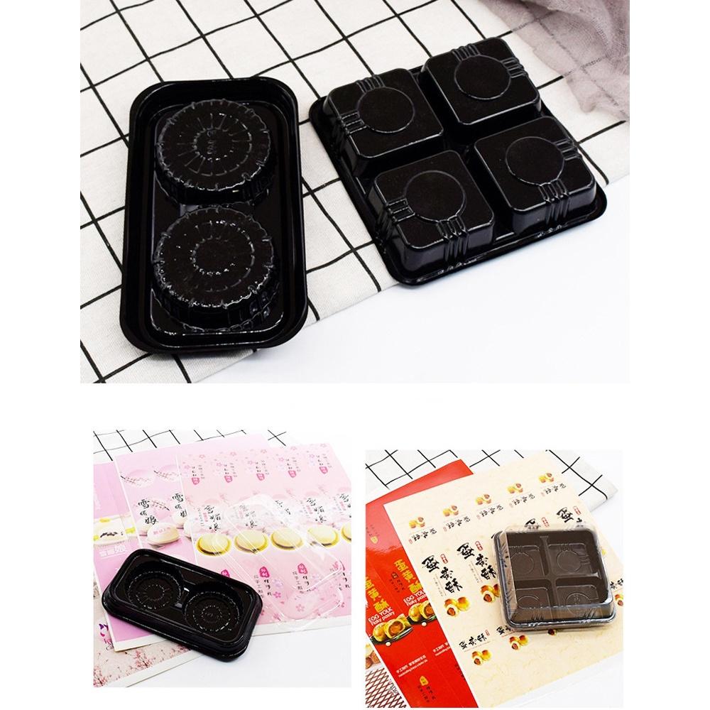 【柚子烘焙食品】雪媚娘透明包裝盒(2_4_5格) 20入 吸塑包裝蛋糕盒/蛋糕麵包盒/食品塑料打包盒/西點盒/慕斯蛋糕盒-細節圖7