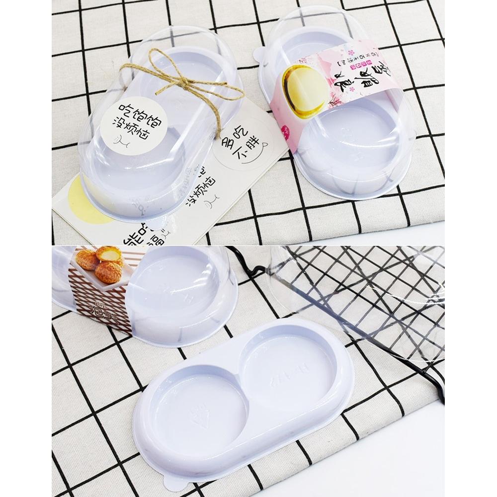 【柚子烘焙食品】雪媚娘透明包裝盒(2_4_5格) 20入 吸塑包裝蛋糕盒/蛋糕麵包盒/食品塑料打包盒/西點盒/慕斯蛋糕盒-細節圖9