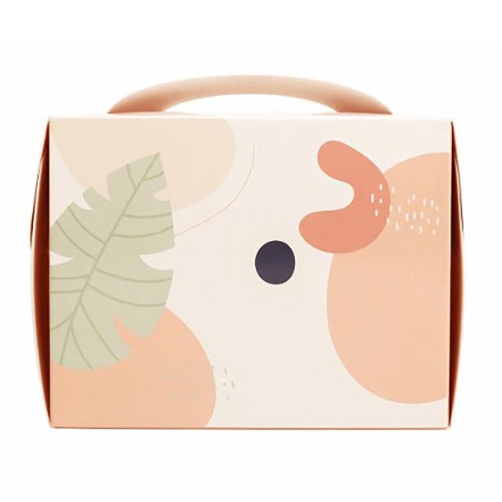 【柚子烘焙食品】4吋蛋糕盒-陽光雨林 手提蛋糕盒 4吋手提蛋糕盒 手提包裝盒 包裝盒 手提禮盒 生日蛋糕 節慶蛋糕-細節圖3