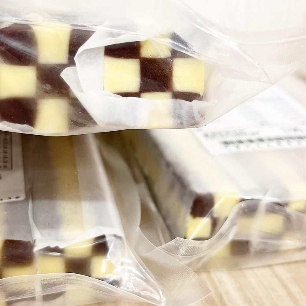 【柚子烘焙食品】冷凍造型曲奇餅乾 500g 曲奇切片 馬賽克巧克力曲奇 棋盤格 巧克力曲奇餅乾 烘焙 手工餅乾 餅乾切片-細節圖5