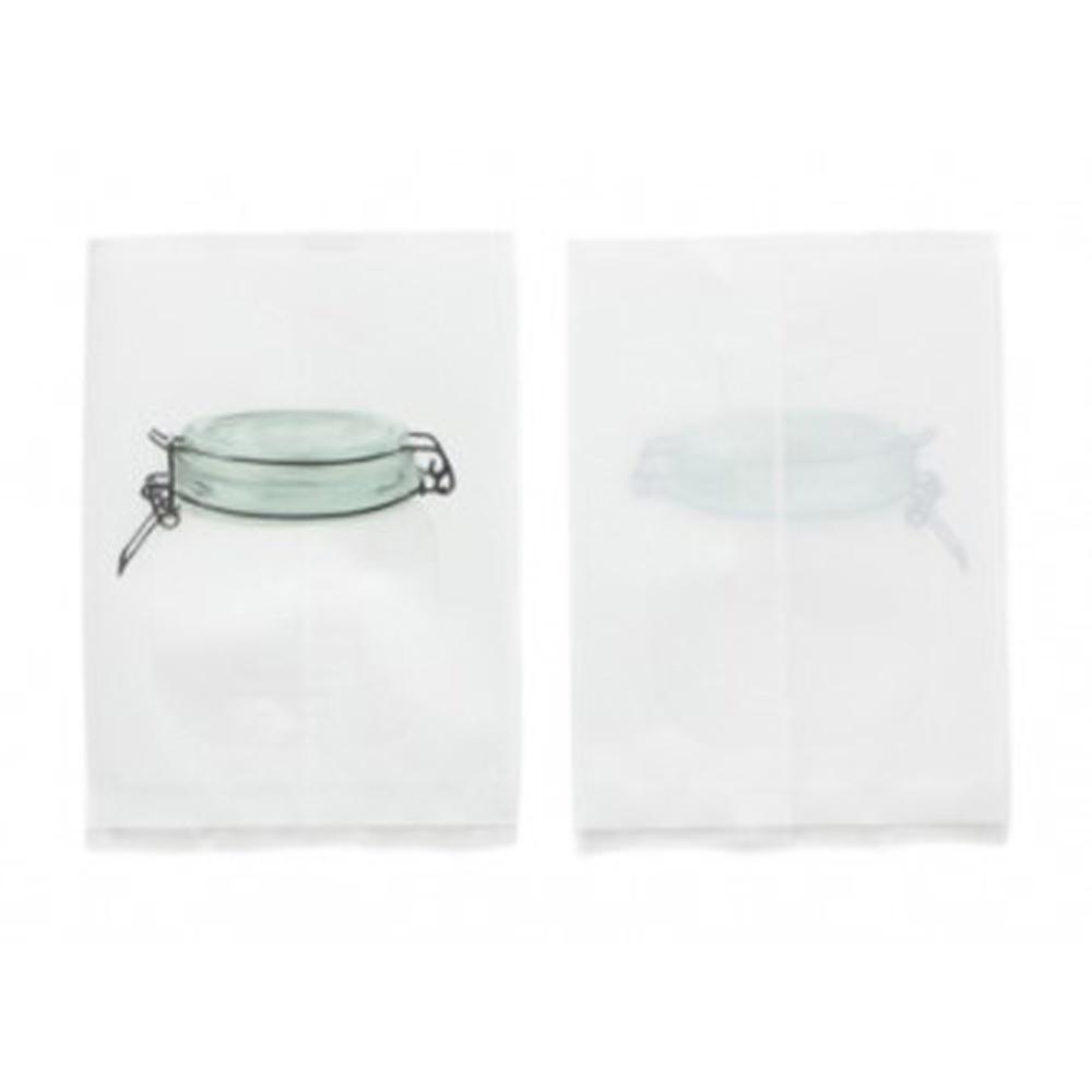 【柚子烘焙食品】玻璃罐造型 餅乾袋 100pcs 平面包裝袋 點心袋 西點袋 雪Q餅 牛軋餅 手工餅乾袋 糖果袋 包裝袋-細節圖3