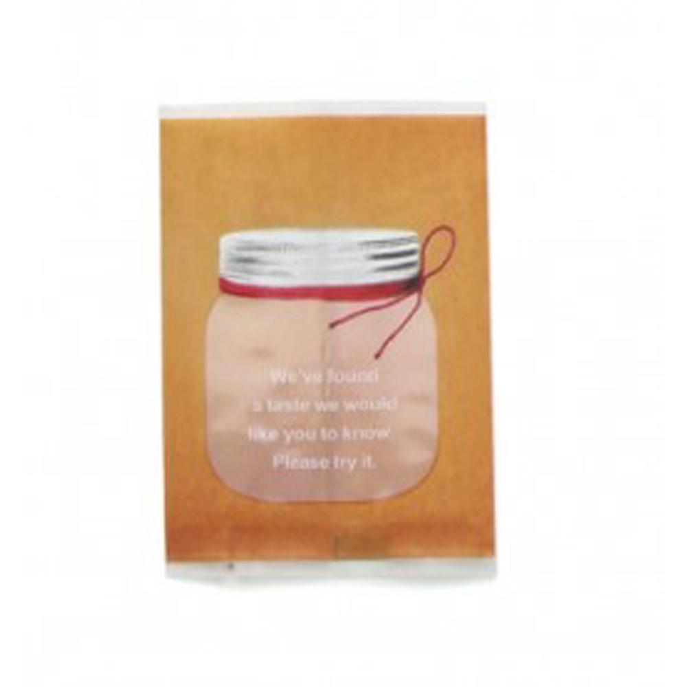 【柚子烘焙食品】玻璃罐造型 餅乾袋 100pcs 平面包裝袋 點心袋 西點袋 雪Q餅 牛軋餅 手工餅乾袋 糖果袋 包裝袋-細節圖5