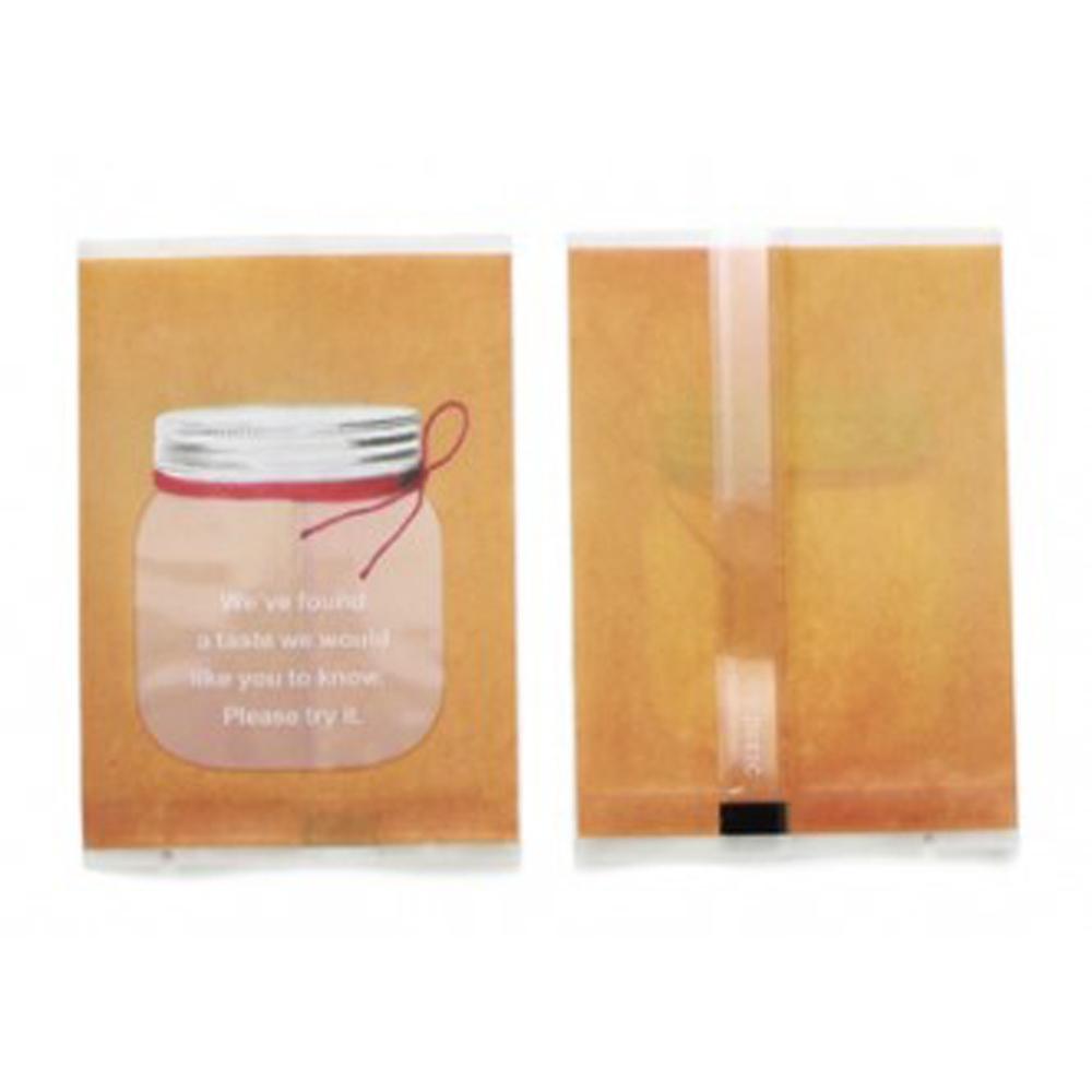 【柚子烘焙食品】玻璃罐造型 餅乾袋 100pcs 平面包裝袋 點心袋 西點袋 雪Q餅 牛軋餅 手工餅乾袋 糖果袋 包裝袋-細節圖6